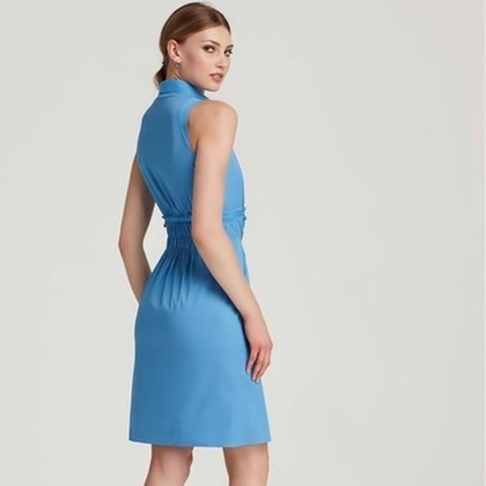 Elie Tahari Blue sleeveless summer dress size 2 - Picture 1 of 8